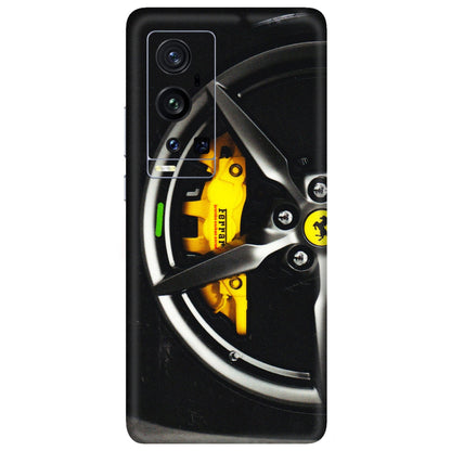 VIVO Z/V/X/T/U/S Series Phone Skins (All Models) - Ferrari Wheel Alloy - 3D Embossed Finish (L-173) Vivo X60 Pro Plus