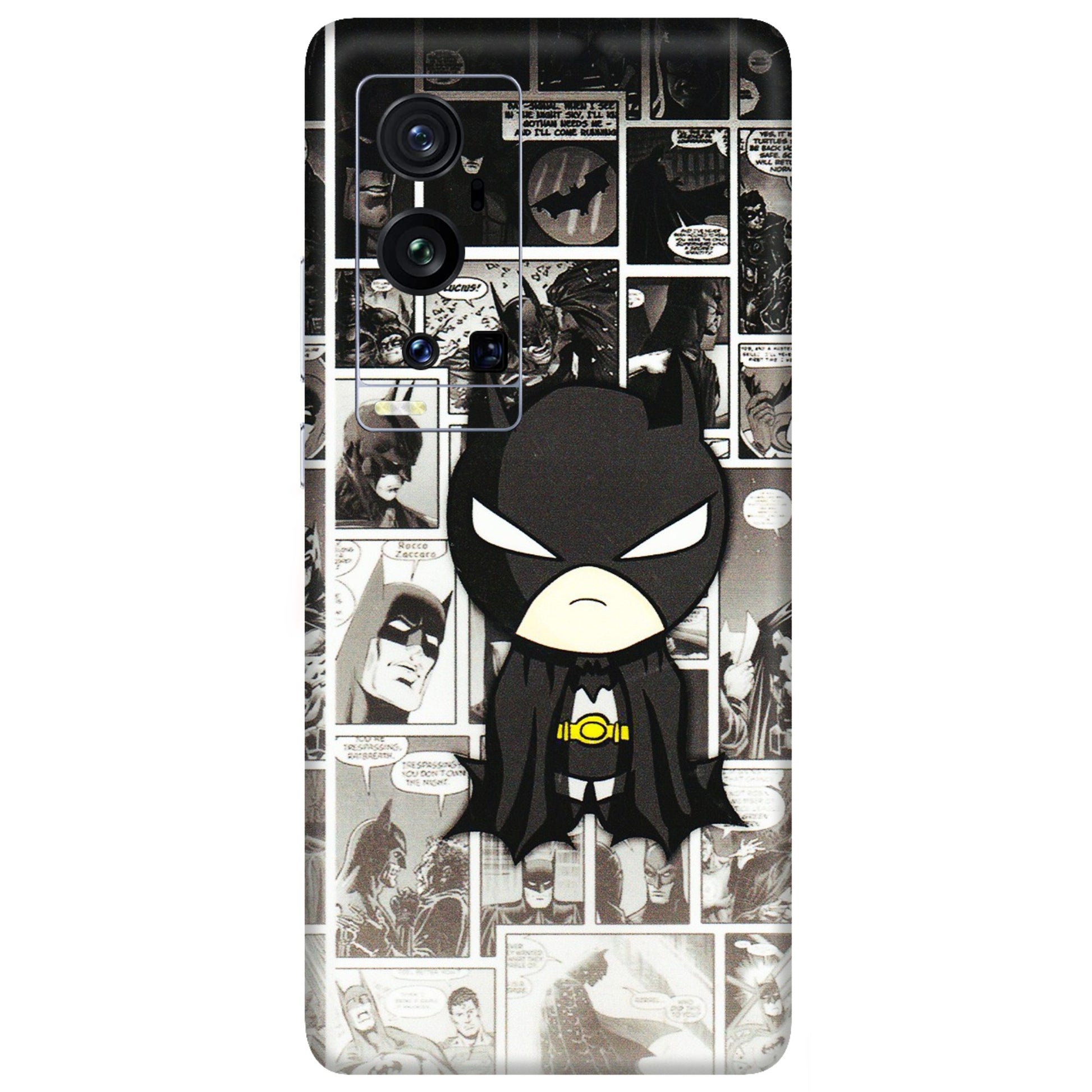 VIVO Z/V/X/T/U/S Series Phone Skins (All Models) - Toon Batman - 3D Embossed Finish (L-182) Vivo X60 Pro Plus