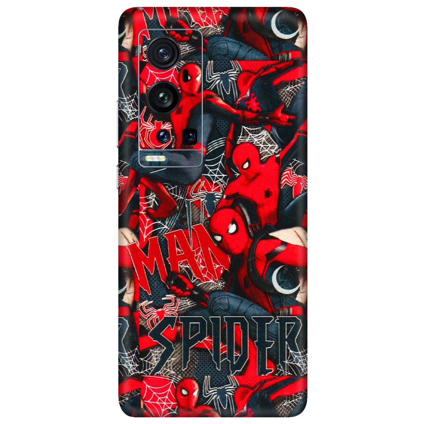 VIVO Z/V/X/T/U/S Series Phone Skins (All Models) - SpiderMan Cool - 3D Embossed Finish (L-188) Vivo X60 Pro Plus