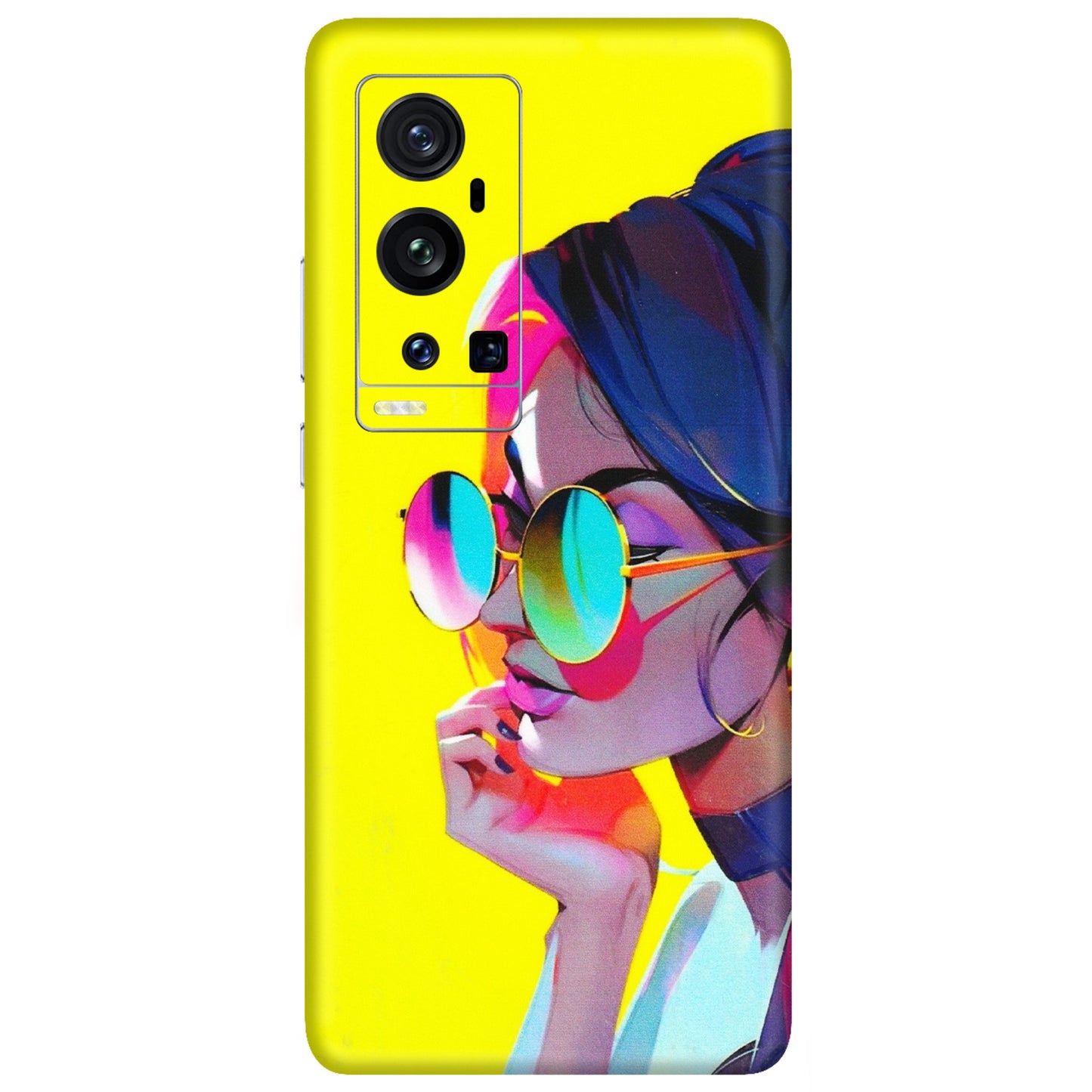 VIVO Z/V/X/T/U/S Series Phone Skins (All Models) - Bold Stylish Girl - 3D Embossed Finish (L-222) Vivo X60 Pro Plus
