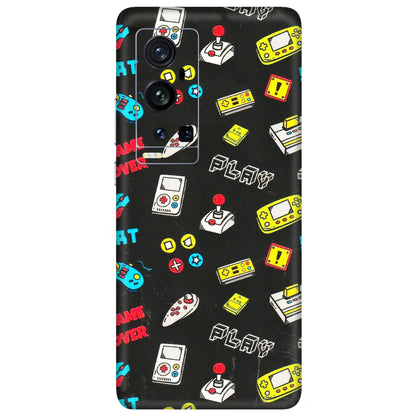 VIVO Z/V/X/T/U/S Series Phone Skins (All Models) - Gaming Doodles - 3D Embossed Finish (L-224) Vivo X60 Pro Plus