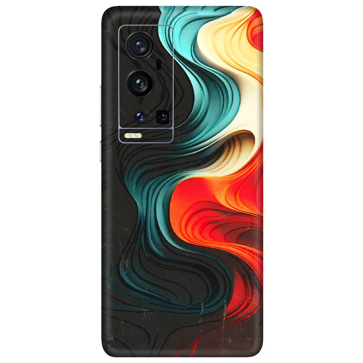VIVO Z/V/X/T/U/S Series Phone Skins (All Models) - The Silky Swirl - 3D Embossed Finish (L-240) Vivo X60 Pro Plus