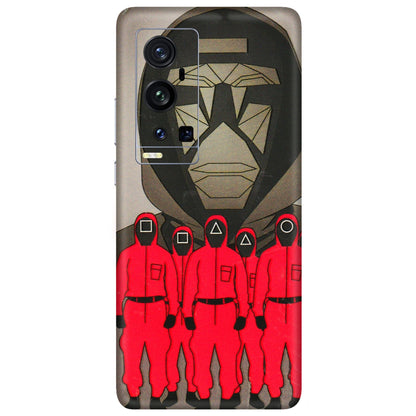 VIVO Z/V/X/T/U/S Series Phone Skins (All Models) - Squid Game Hero - 3D Embossed Finish (L-245) Vivo X60 Pro Plus