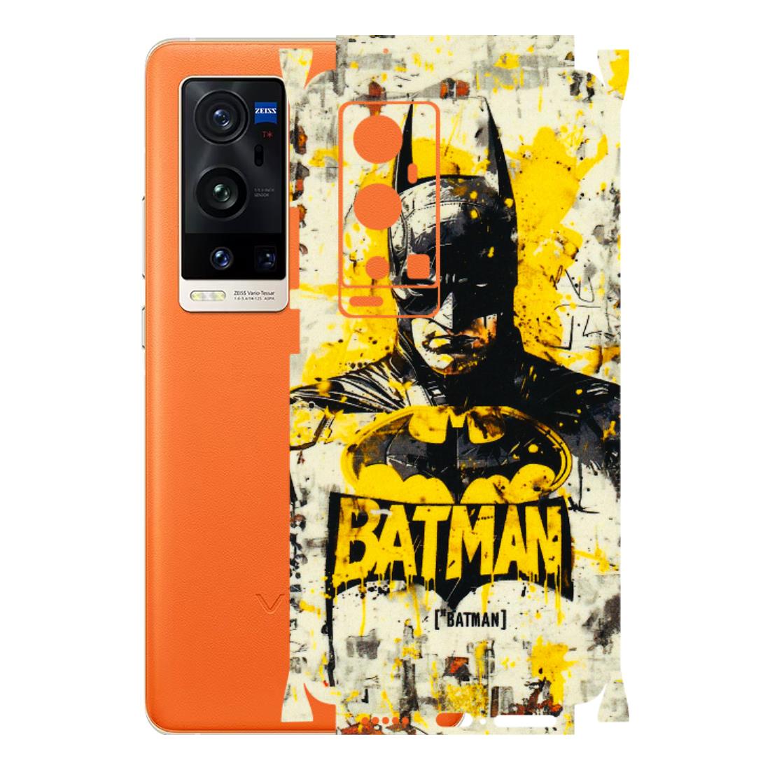 VIVO Z/V/X/T/U/S Series Phone Skins (All Models) - Batman Yellow BT - 3D Embossed Finish (L-304) Vivo X60 Pro Plus