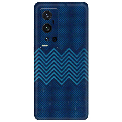 VIVO Z/V/X/T/U/S Series Phone Skins (All Models) - Blue Sober Waves - 3D Embossed Finish (L-306) Vivo X60 Pro Plus