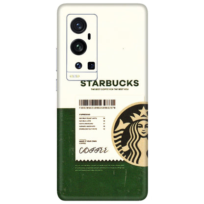 VIVO Z/V/X/T/U/S Series Phone Skins (All Models) - Starbucks Barcode - 3D Embossed Finish (L-308) Vivo X60 Pro Plus