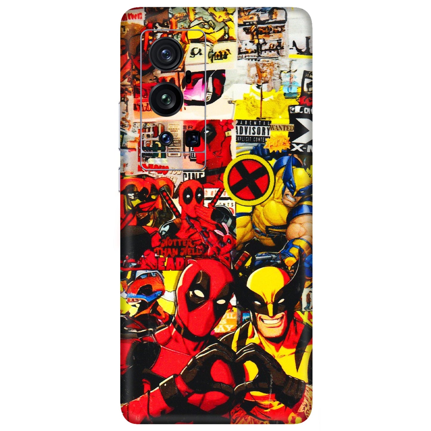 VIVO Z/V/X/T/U/S Series Phone Skins (All Models) - Spidy Wolverine - 3D Embossed Finish (L-310) Vivo X60 Pro Plus