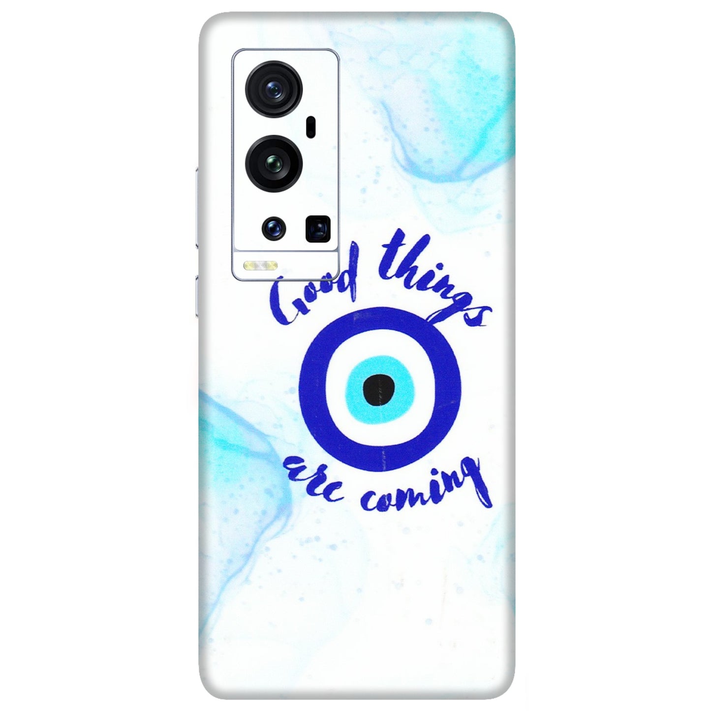 VIVO Z/V/X/T/U/S Series Phone Skins (All Models) - Evil Eye Good Things Are Coming - 3D Embossed Finish (L-322) Vivo X60 Pro Plus