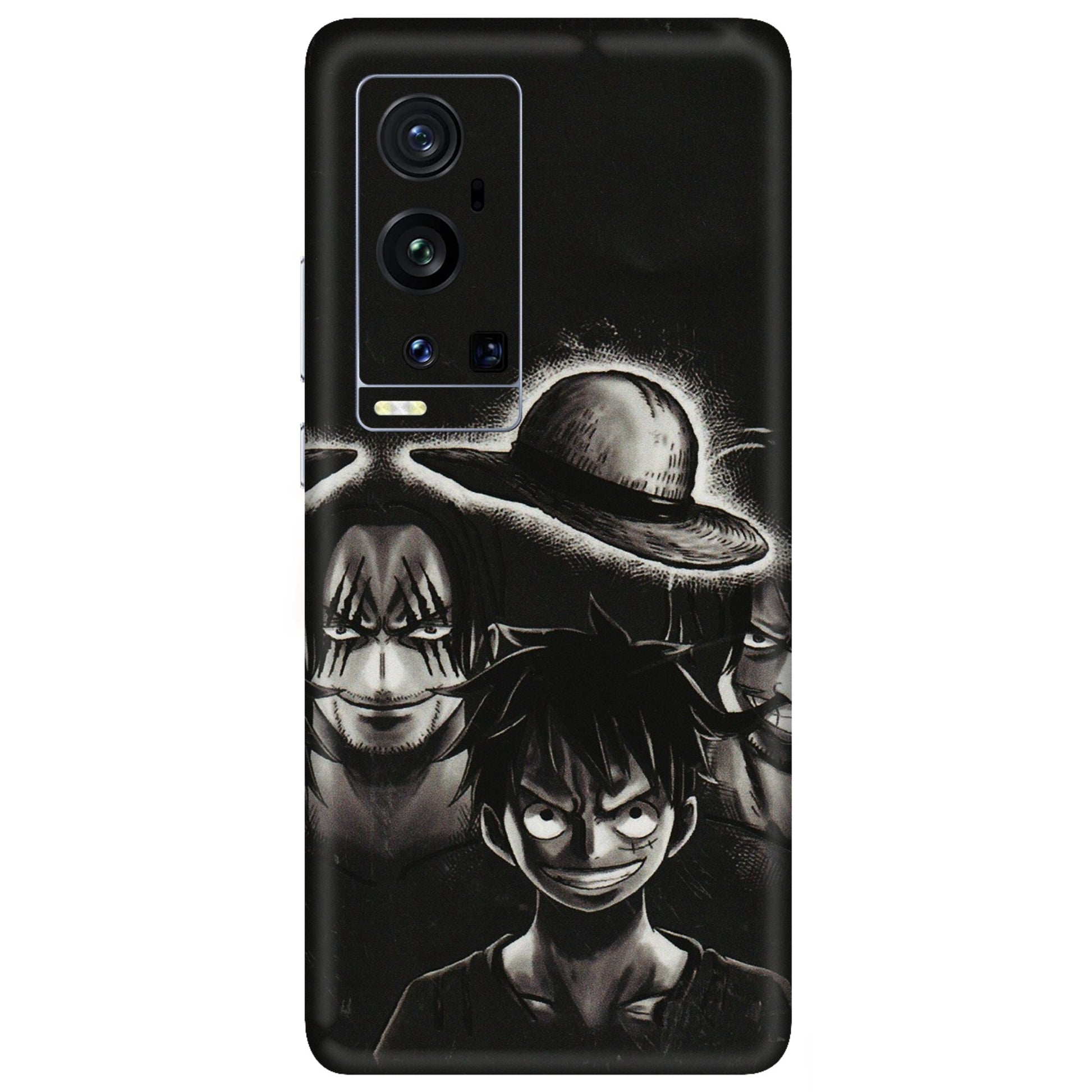 VIVO Z/V/X/T/U/S Series Phone Skins (All Models) - Black Luffy Hat - 3D Embossed Finish (L-57) Vivo X60 Pro Plus