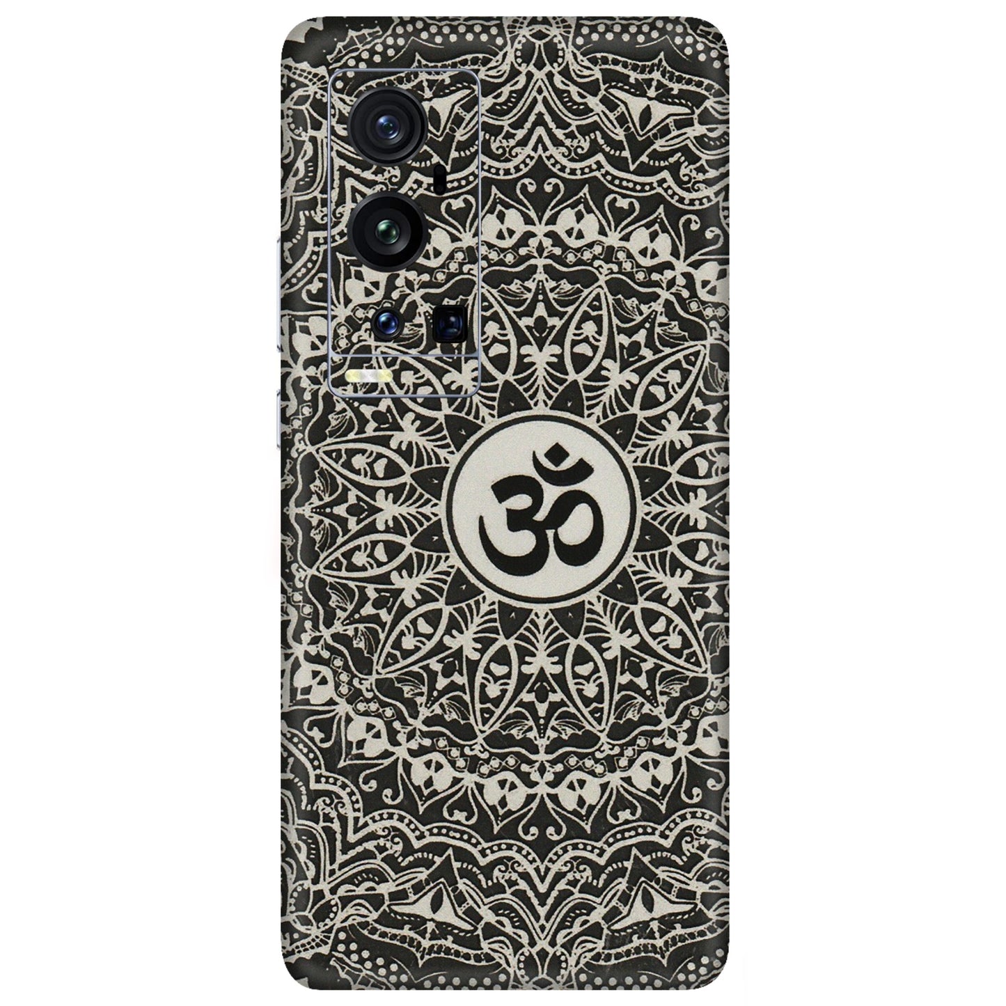 VIVO Z/V/X/T/U/S Series Phone Skins (All Models) - Aum Elegant Mandala - 3D Embossed Finish (L-62) Vivo X60 Pro Plus