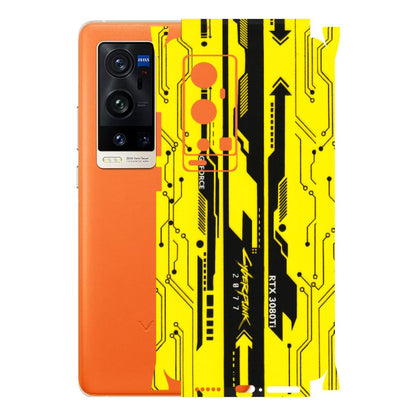 VIVO Z/V/X/T/U/S Series Phone Skins (All Models) - Yellow Cyberpunk - 3D Embossed Finish (L-93) Vivo X60 Pro Plus