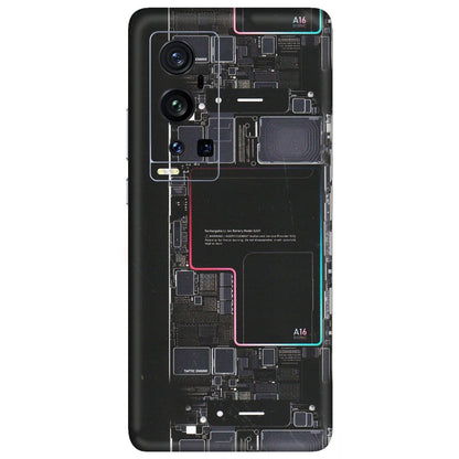 VIVO Z/V/X/T/U/S Series Phone Skins (All Models) - Motherboard Circuit Layout - Matte Finish (M-117) Vivo X60 Pro Plus