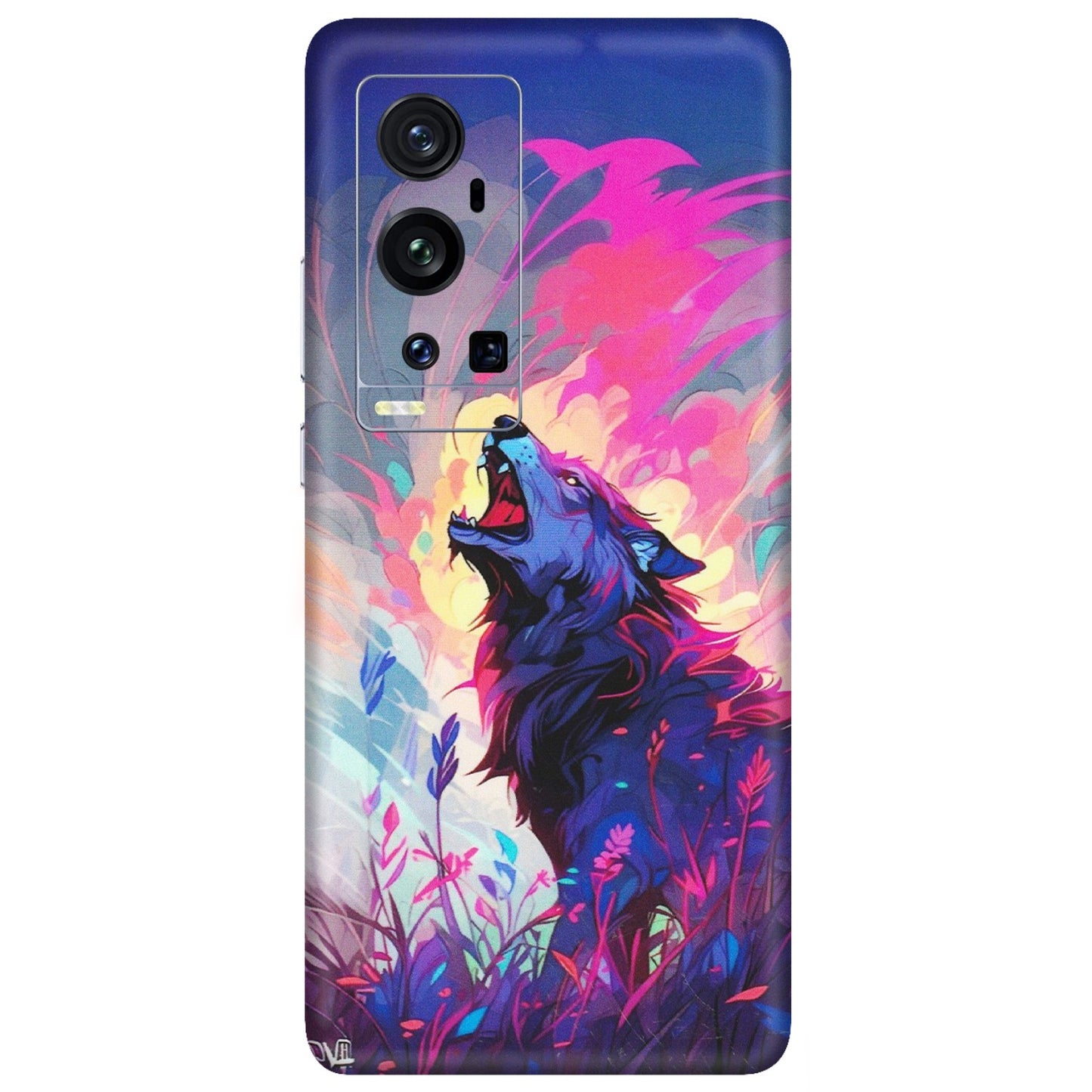 VIVO Z/V/X/T/U/S Series Phone Skins (All Models) - New Wild Wolf Abstract - Matte Finish (M-125) Vivo X60 Pro Plus