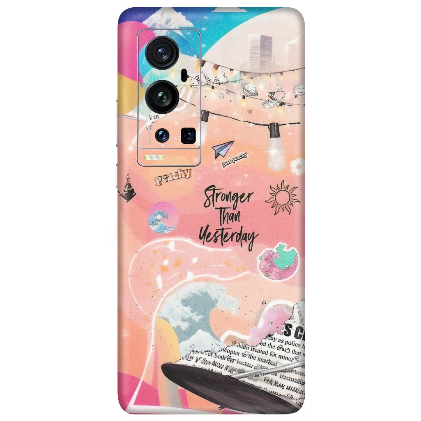 VIVO Z/V/X/T/U/S Series Phone Skins (All Models) - Stronger Then Yesterday - Matte Finish (M-128) Vivo X60 Pro Plus