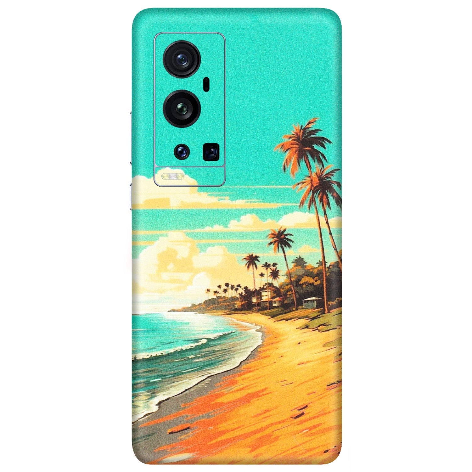 VIVO Z/V/X/T/U/S Series Phone Skins (All Models) - Miami Beach - Matte Finish (M-136) Vivo X60 Pro Plus