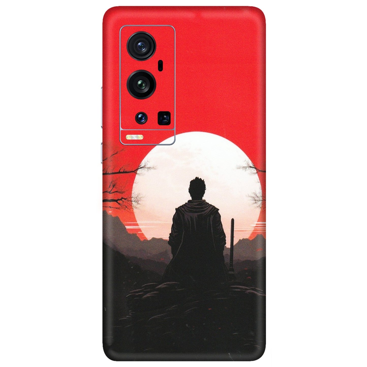 VIVO Z/V/X/T/U/S Series Phone Skins (All Models) - Samurai Anime - Matte Finish (M-141) Vivo X60 Pro Plus