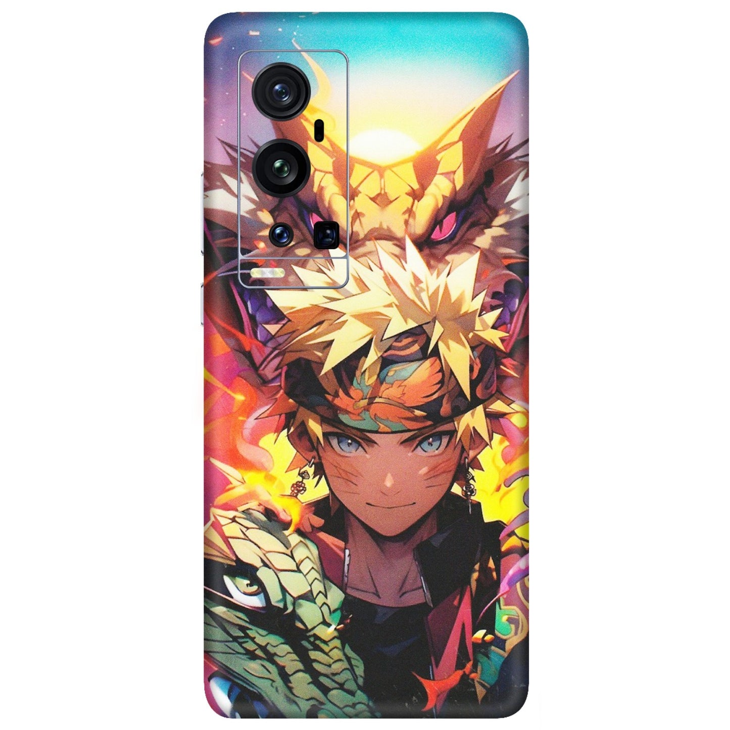 VIVO Z/V/X/T/U/S Series Phone Skins (All Models) - Angry Naruto Anime - Matte Finish (M-148) Vivo X60 Pro Plus