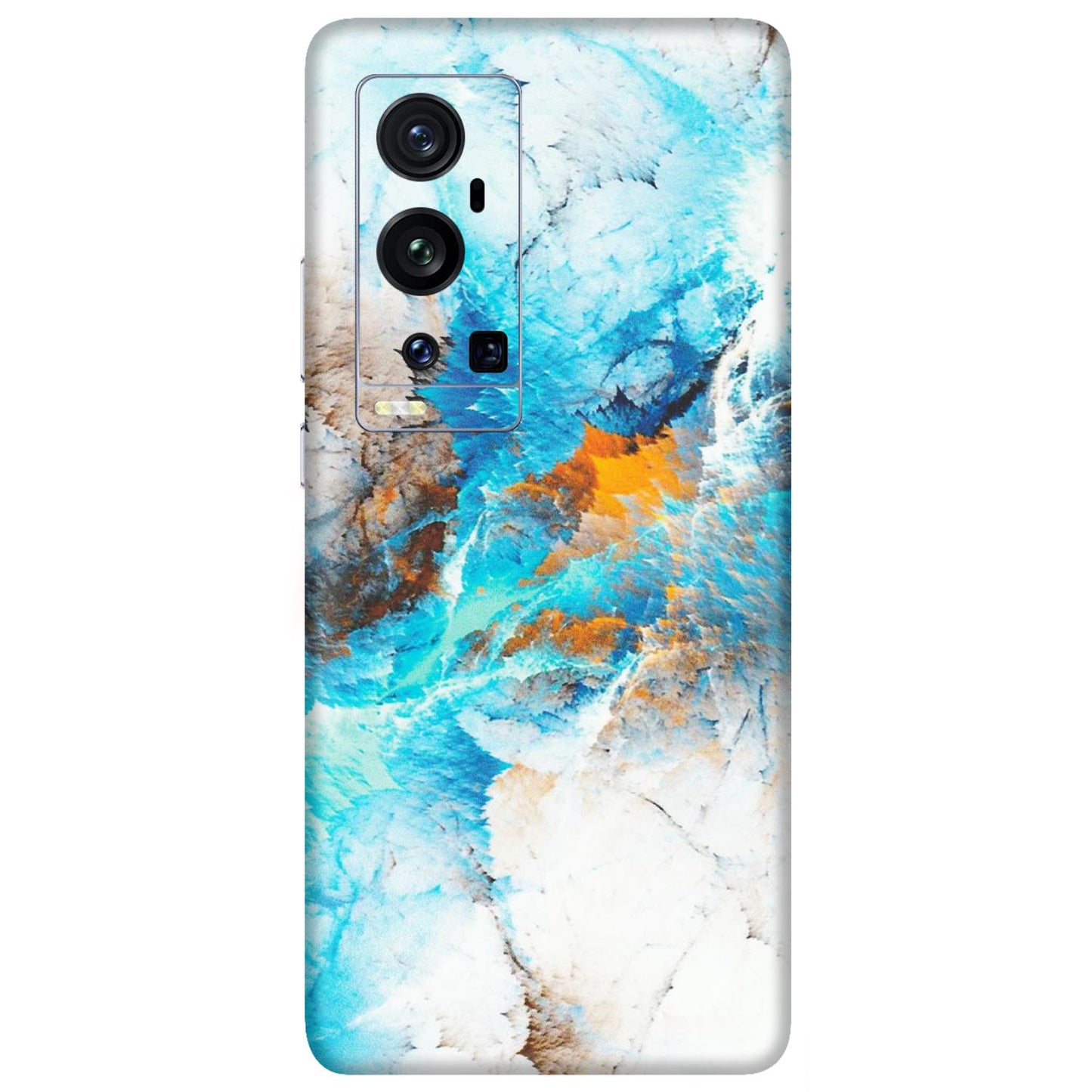 VIVO Z/V/X/T/U/S Series Phone Skins (All Models) - Blue Waves Abstract - Matte Finish (M-19) Vivo X60 Pro Plus