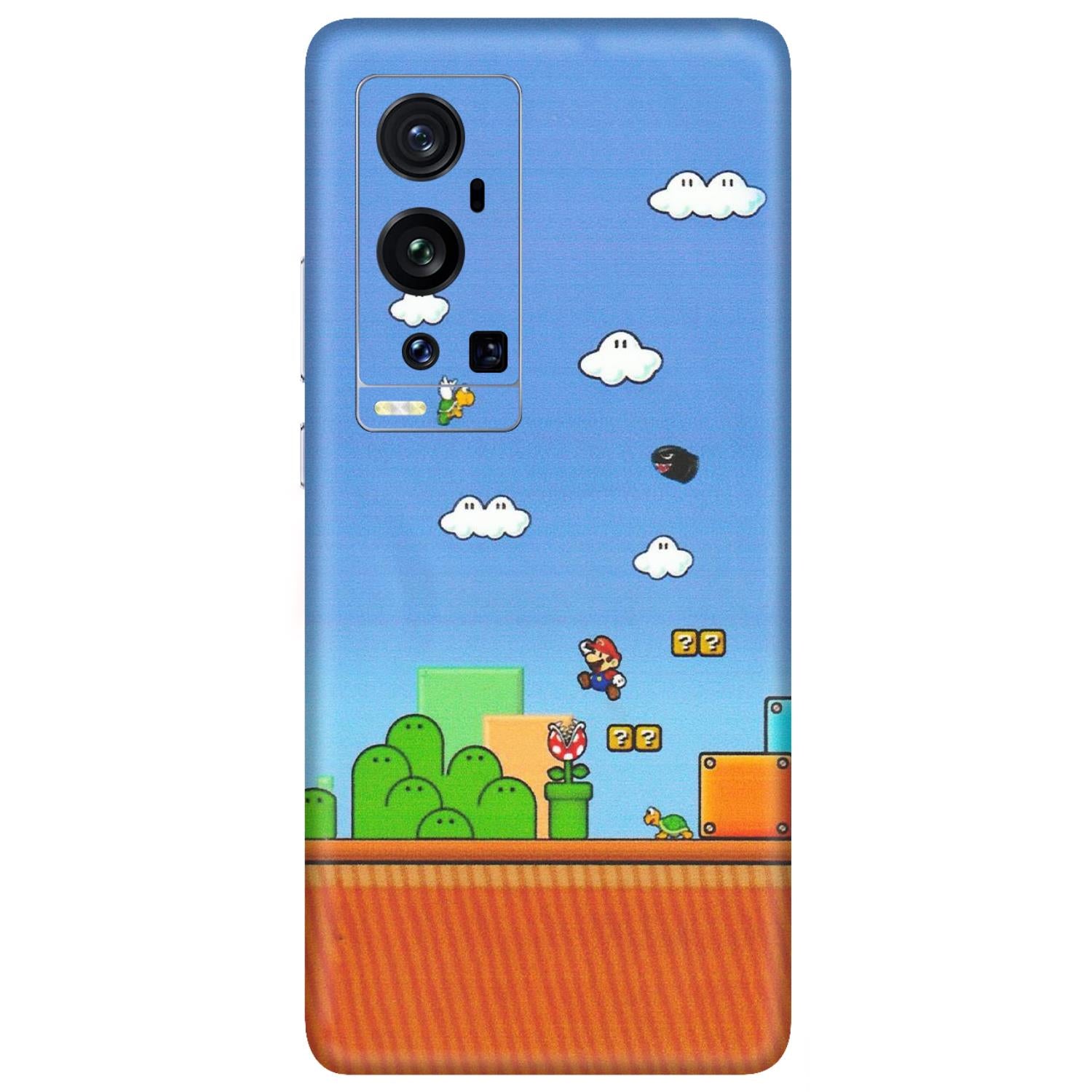 VIVO Z/V/X/T/U/S Series Phone Skins (All Models) - Mario Game Scene - Matte Finish (M-24) Vivo X60 Pro Plus