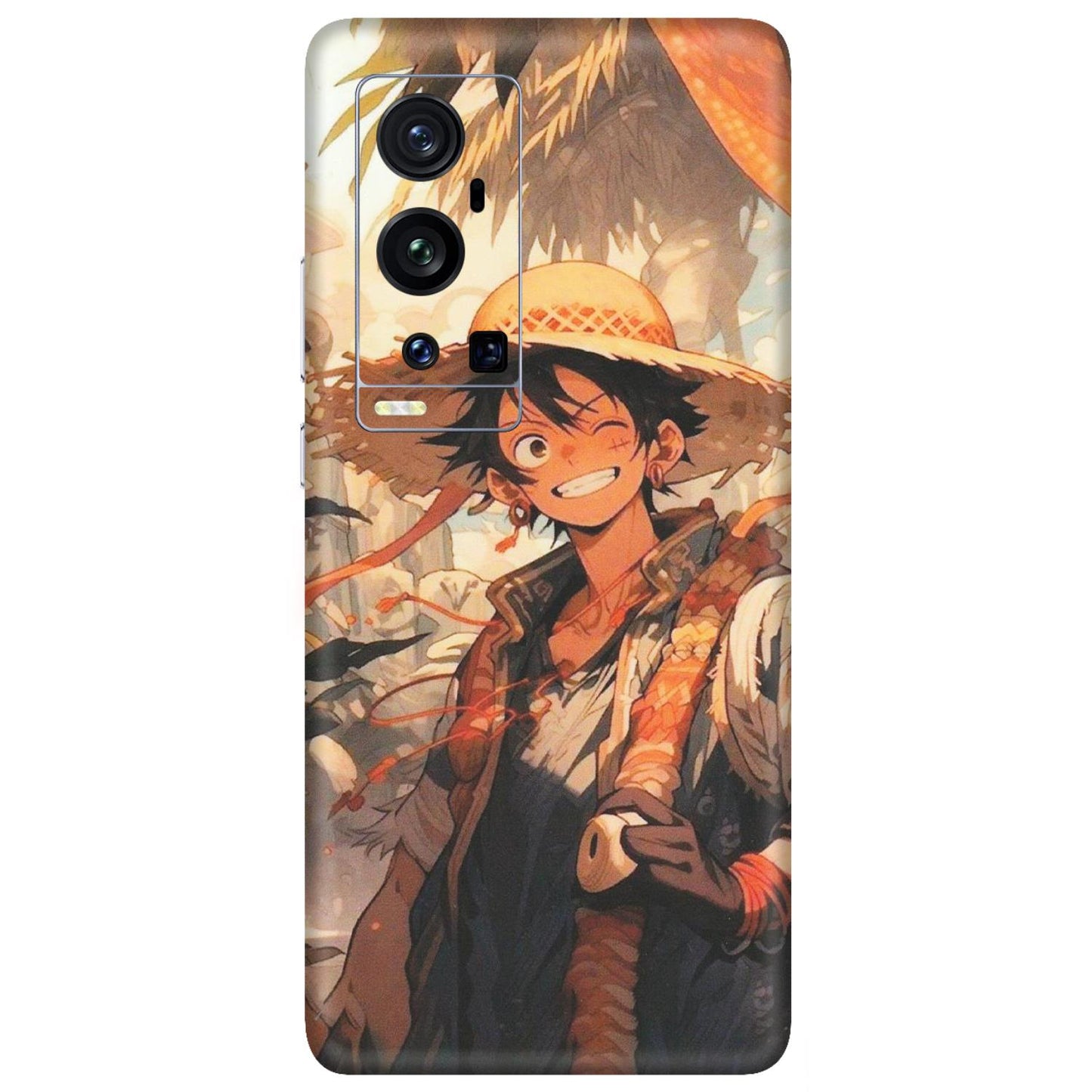 VIVO Z/V/X/T/U/S Series Phone Skins (All Models) - Anime Character Smile - Matte Finish (M-33) Vivo X60 Pro Plus