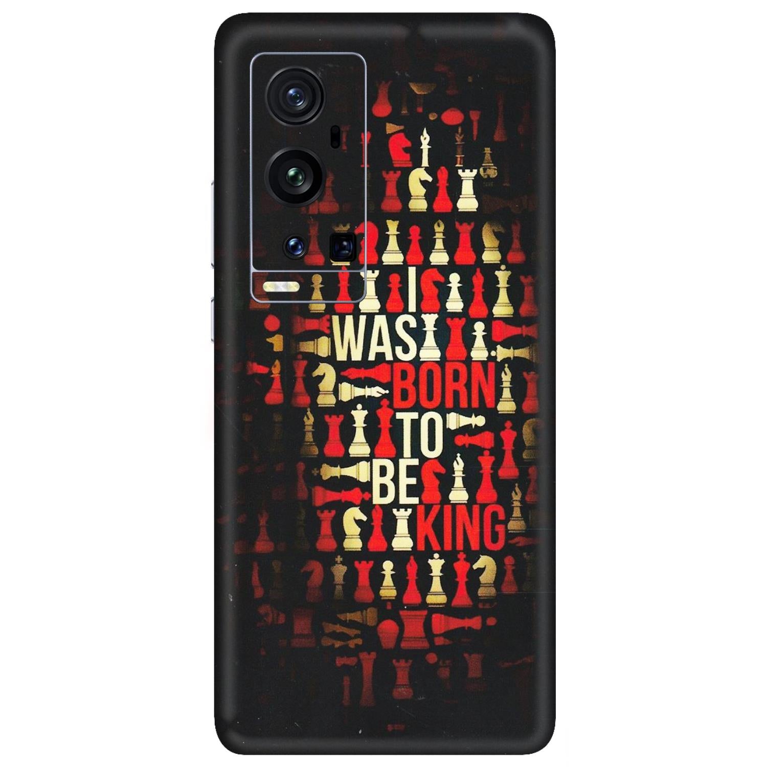 VIVO Z/V/X/T/U/S Series Phone Skins (All Models) - Born To Be King - Matte Finish (M-73) Vivo X60 Pro Plus