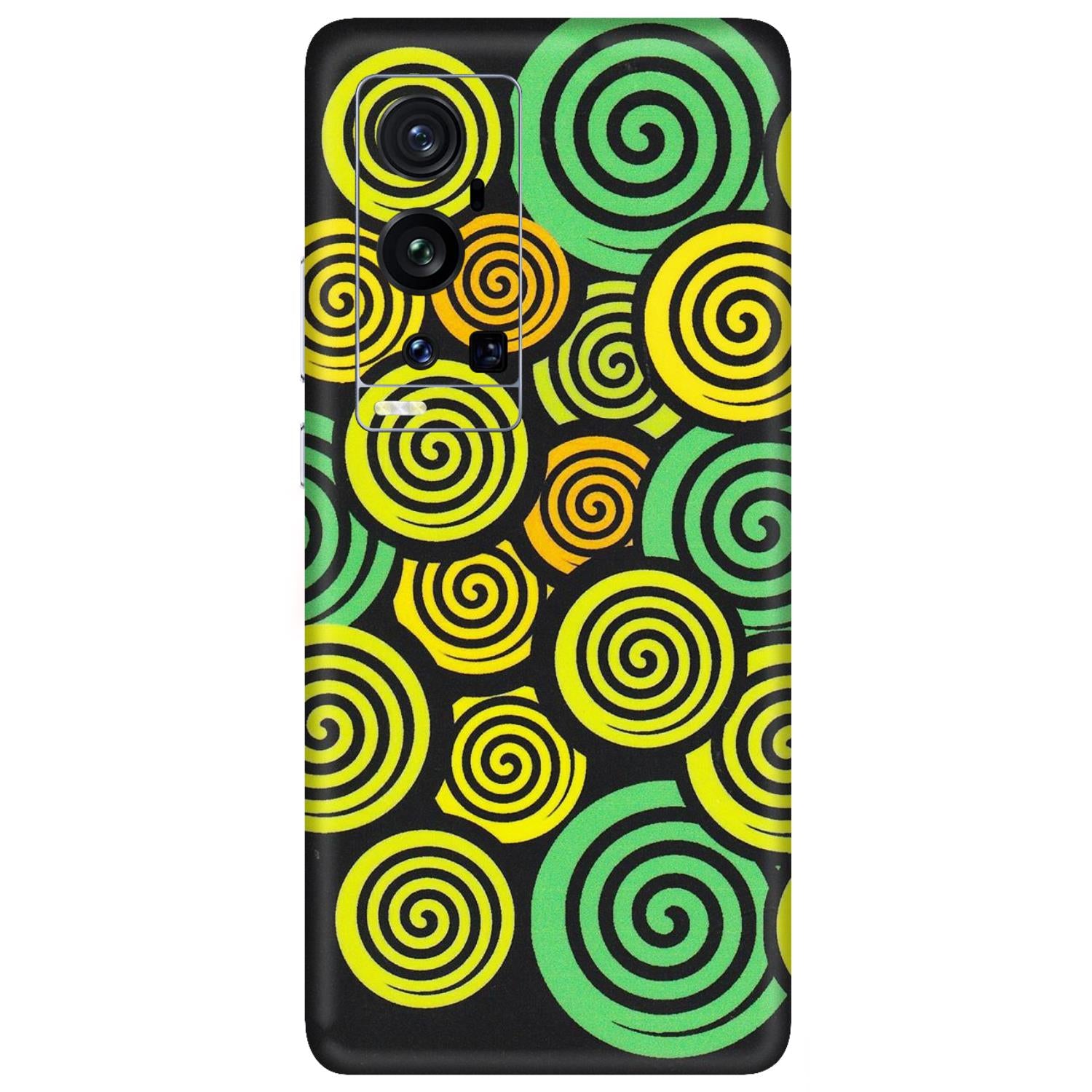 VIVO Z/V/X/T/U/S Series Phone Skins (All Models) - Crazy Spiral - Matte Finish (M-91) Vivo X60 Pro Plus
