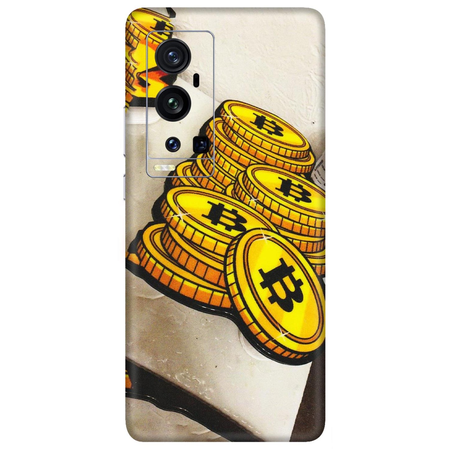 VIVO Z/V/X/T/U/S Series Phone Skins (All Models) - Billionaire Bitcoin Collection - Matte Finish (M-92) Vivo X60 Pro Plus