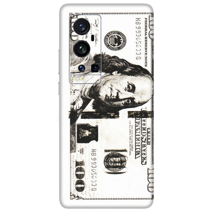 VIVO Z/V/X/T/U/S Series Phone Skins (All Models) - 100 Dollar Currency - Transparent Finish (T-01) Vivo X60 Pro Plus