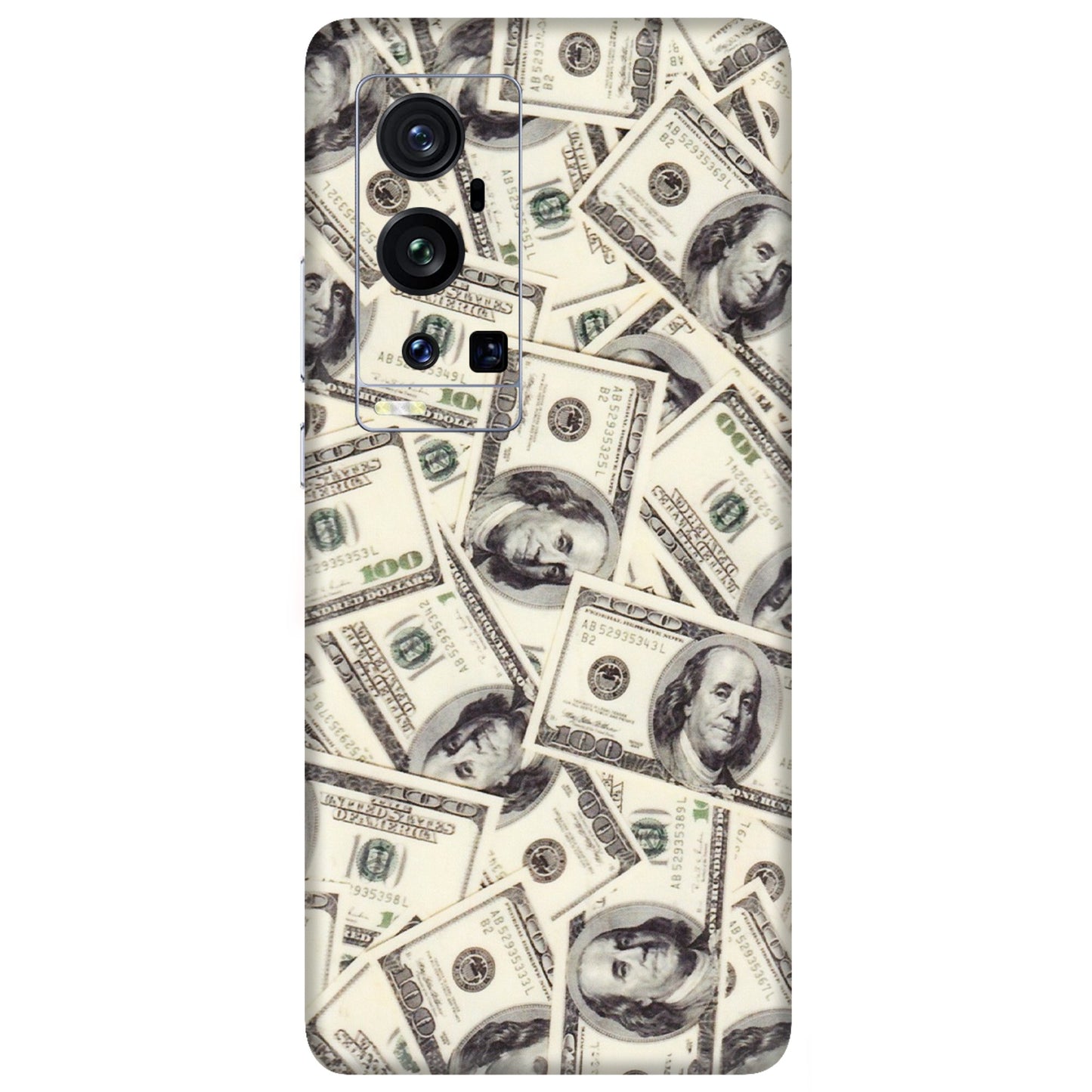 VIVO Z/V/X/T/U/S Series Phone Skins (All Models) - Dollar Lover - Transparent Finish (T-17) Vivo X60 Pro Plus