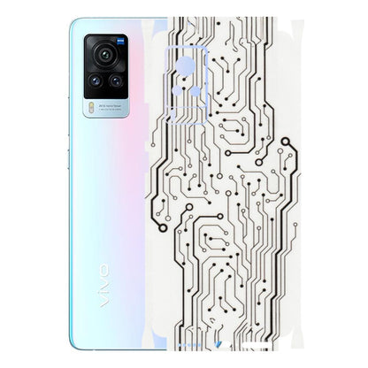 VIVO Z/V/X/T/U/S Series Phone Skins (All Models) - Tech Circuits - Transparent Finish (T-03) Vivo X60 Pro