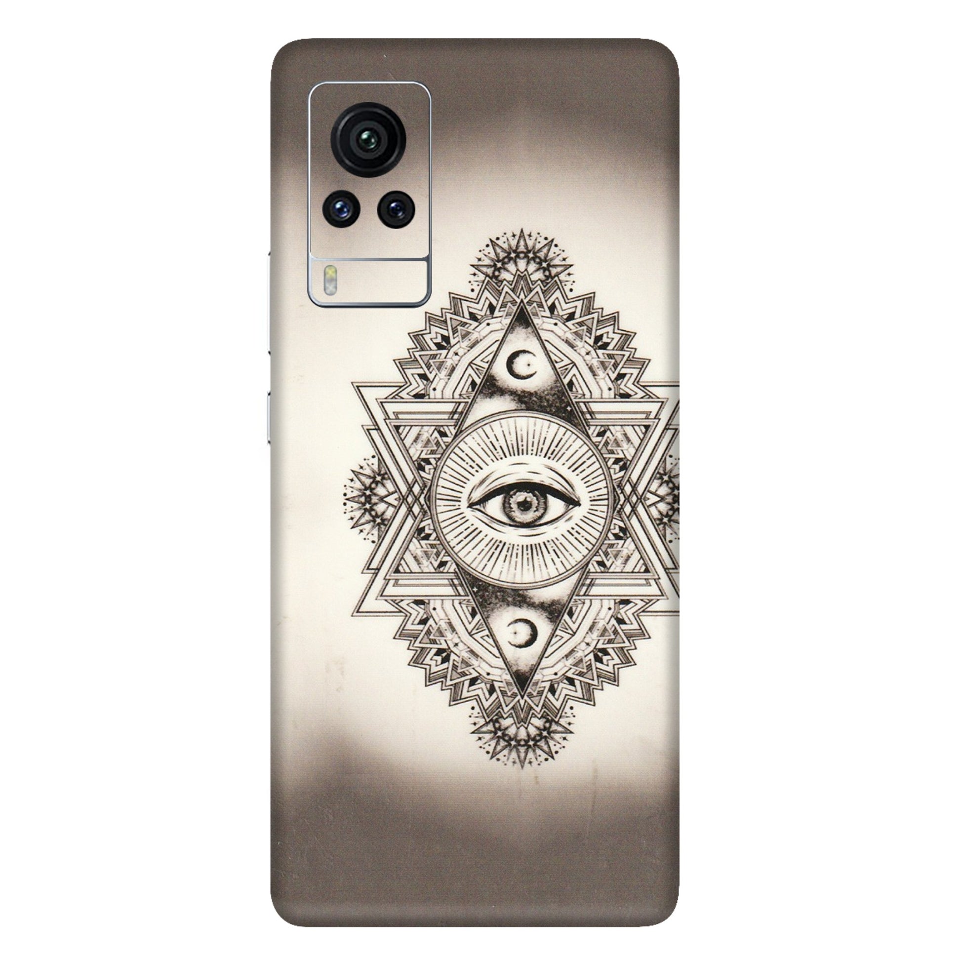VIVO Z/V/X/T/U/S Series Phone Skins (All Models) - Illuminati Great Eye - Transparent Finish (T-14) Vivo X60 Pro