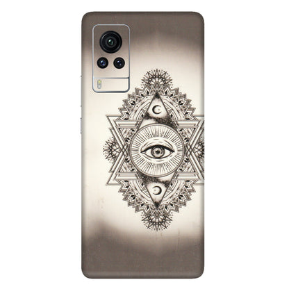 VIVO Z/V/X/T/U/S Series Phone Skins (All Models) - Illuminati Great Eye - Transparent Finish (T-14) Vivo X60 Pro