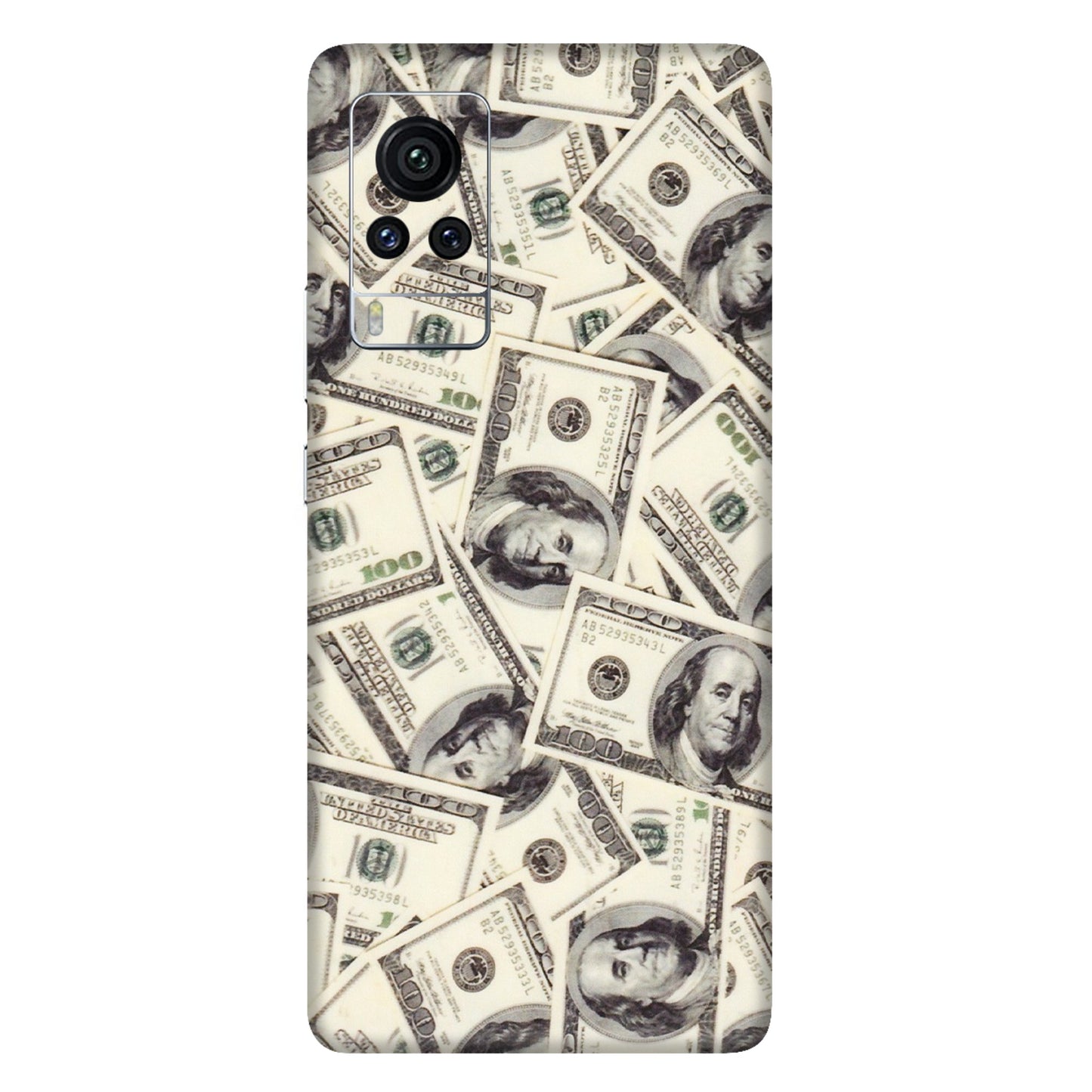 VIVO Z/V/X/T/U/S Series Phone Skins (All Models) - Dollar Lover - Transparent Finish (T-17) Vivo X60 Pro