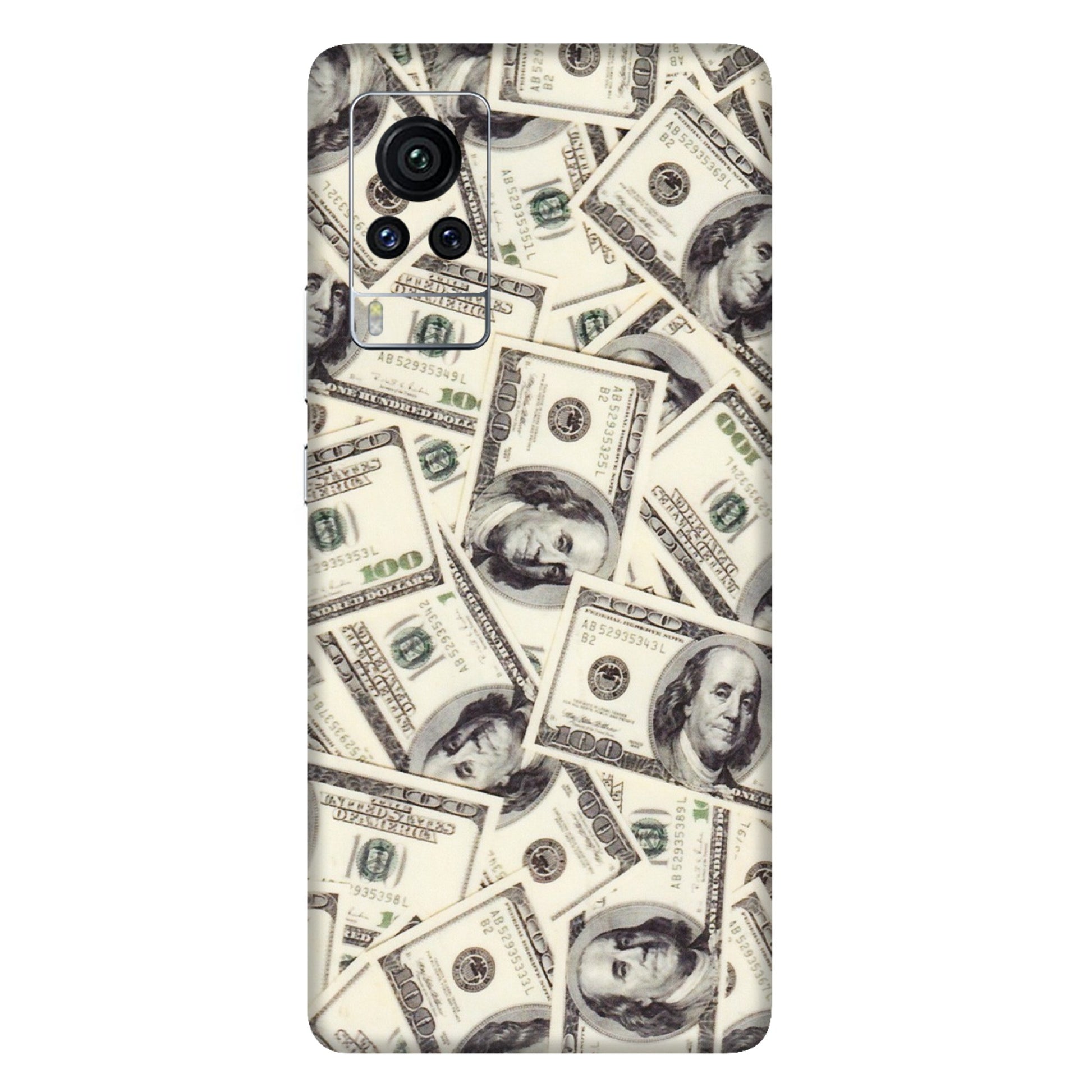 VIVO Z/V/X/T/U/S Series Phone Skins (All Models) - Dollar Lover - Transparent Finish (T-17) Vivo X60 Pro