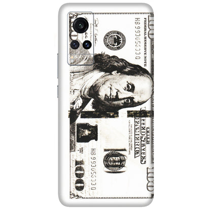 VIVO Z/V/X/T/U/S Series Phone Skins (All Models) - 100 Dollar Currency - Transparent Finish (T-01) Vivo X60