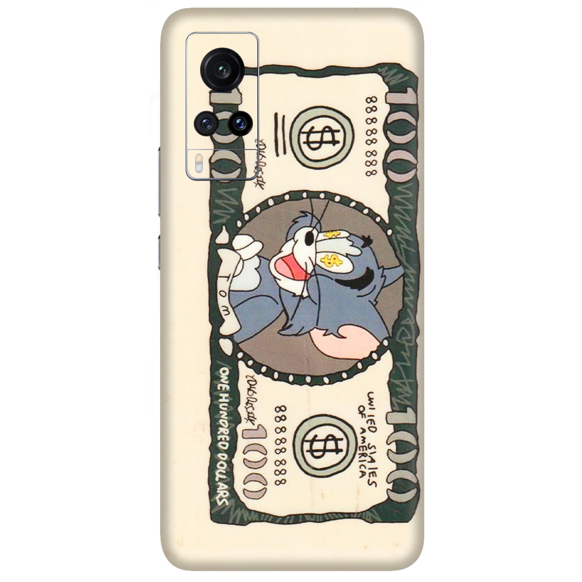 VIVO Z/V/X/T/U/S Series Phone Skins (All Models) - One Hundred Dollar Tom - Transparent Finish (T-16) Vivo X60