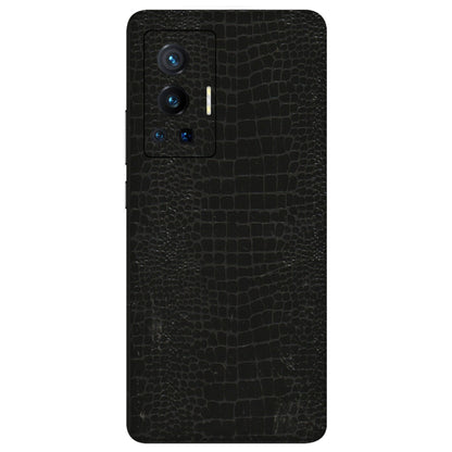 VIVO Z/V/X/T/U/S Series Phone Skins (All Models) - Snake Leather Black - 3D Embossed Finish (L-107) Vivo X70 Pro (5G)