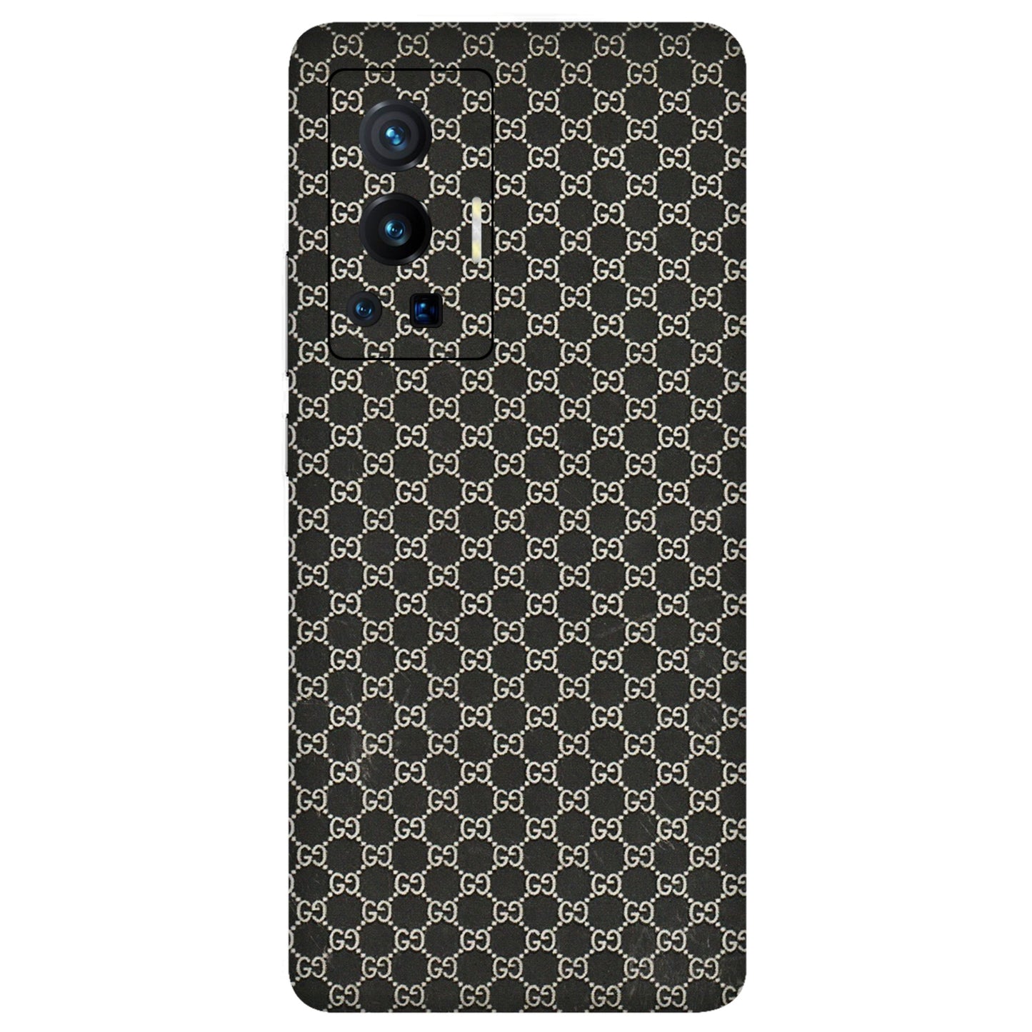 VIVO Z/V/X/T/U/S Series Phone Skins (All Models) - Black G Print - 3D Embossed Finish (L-109) Vivo X70 Pro (5G)