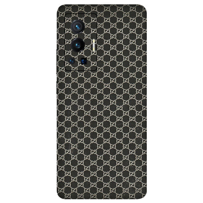 VIVO Z/V/X/T/U/S Series Phone Skins (All Models) - Black G Print - 3D Embossed Finish (L-109) Vivo X70 Pro (5G)