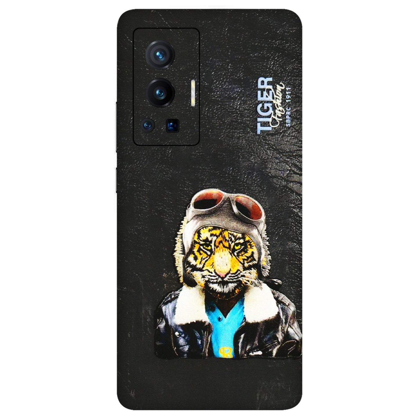 VIVO Z/V/X/T/U/S Series Phone Skins (All Models) - Rider Tiger - 3D Embossed Finish (L-113) Vivo X70 Pro (5G)