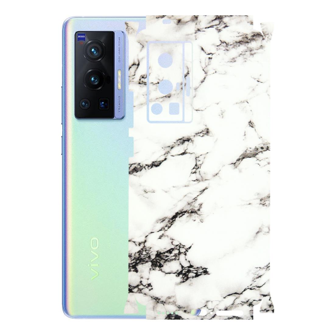 VIVO Z/V/X/T/U/S Series Phone Skins (All Models) - Black and White Marble Texture - 3D Embossed Finish (L-124) Vivo X70 Pro (5G)