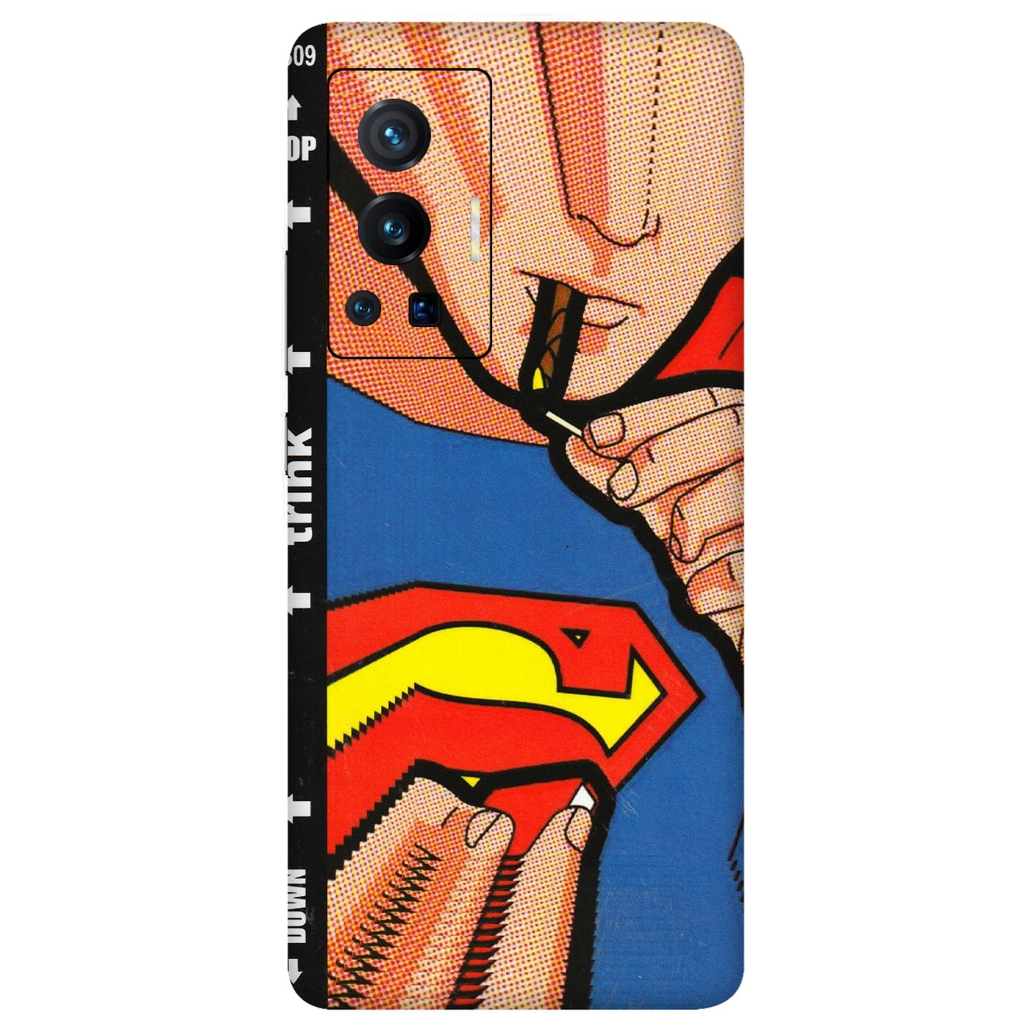 VIVO Z/V/X/T/U/S Series Phone Skins (All Models) - Superman Sutta - 3D Embossed Finish (L-130) Vivo X70 Pro (5G)