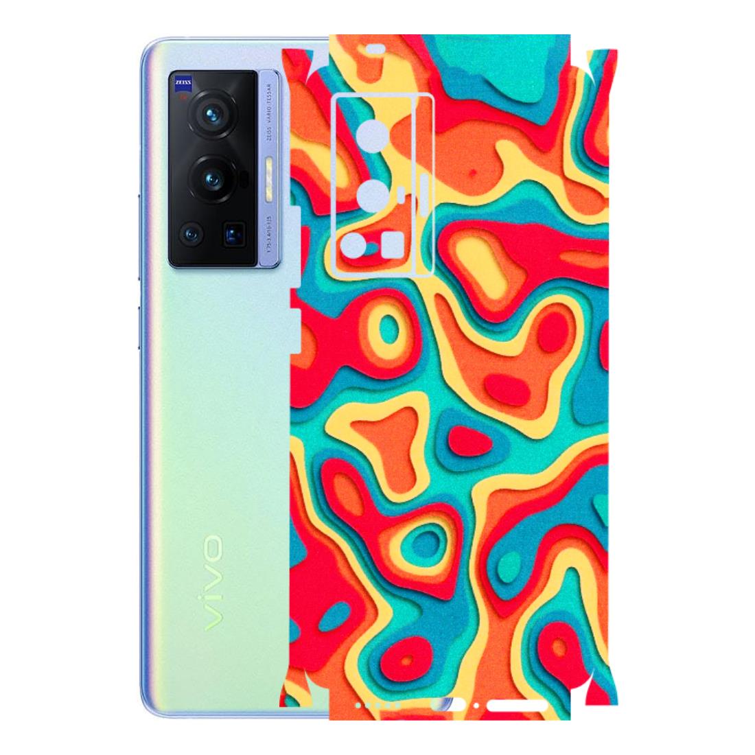 VIVO Z/V/X/T/U/S Series Phone Skins (All Models) - Abstract Swirl - 3D Embossed Finish (L-150) Vivo X70 Pro (5G)