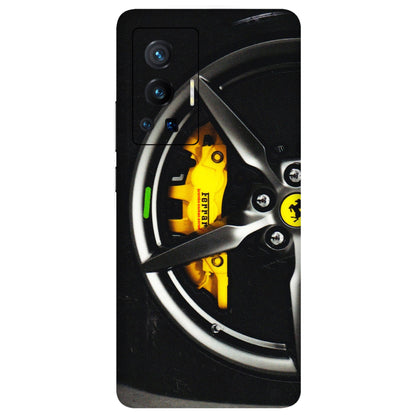 VIVO Z/V/X/T/U/S Series Phone Skins (All Models) - Ferrari Wheel Alloy - 3D Embossed Finish (L-173) Vivo X70 Pro (5G)