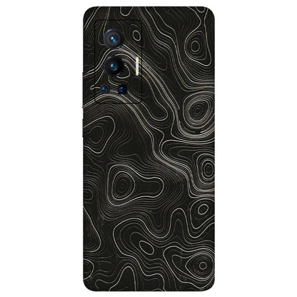 VIVO Z/V/X/T/U/S Series Phone Skins (All Models) - Black Swirl - 3D Embossed Finish (L-196) Vivo X70 Pro (5G)