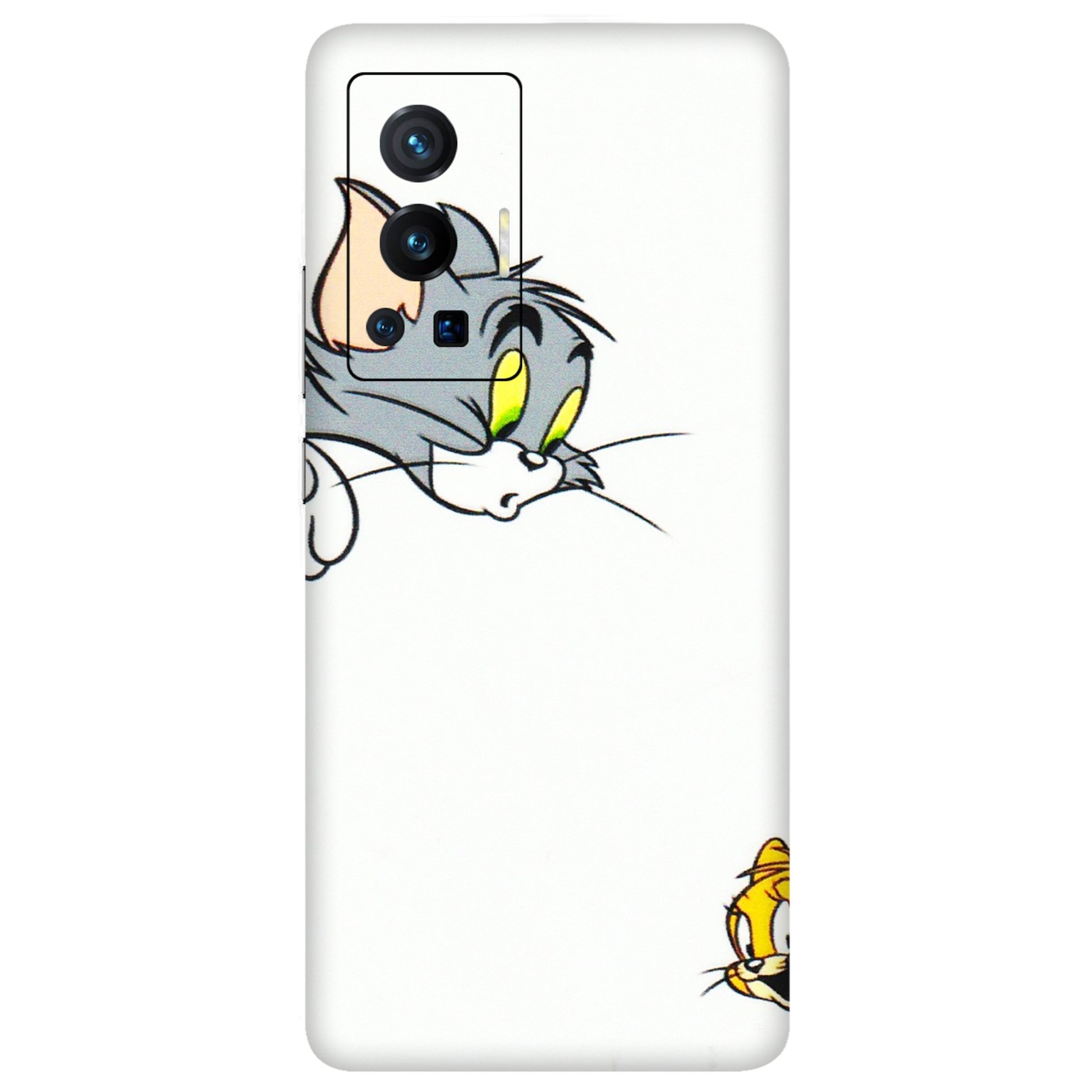 VIVO Z/V/X/T/U/S Series Phone Skins (All Models) - Cute Tom And Jerry - 3D Embossed Finish (L-220) Vivo X70 Pro (5G)
