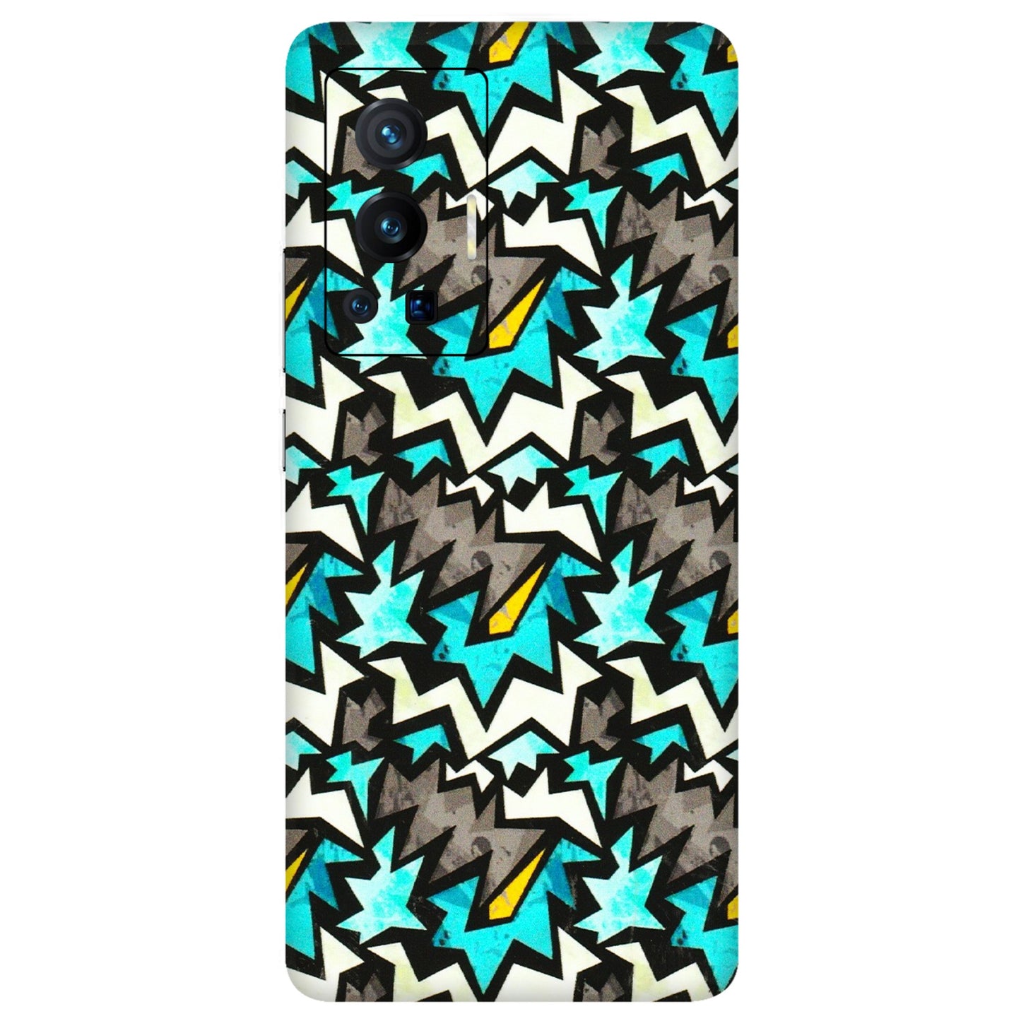 VIVO Z/V/X/T/U/S Series Phone Skins (All Models) - Funky Zig Zag - 3D Embossed Finish (L-223) Vivo X70 Pro (5G)