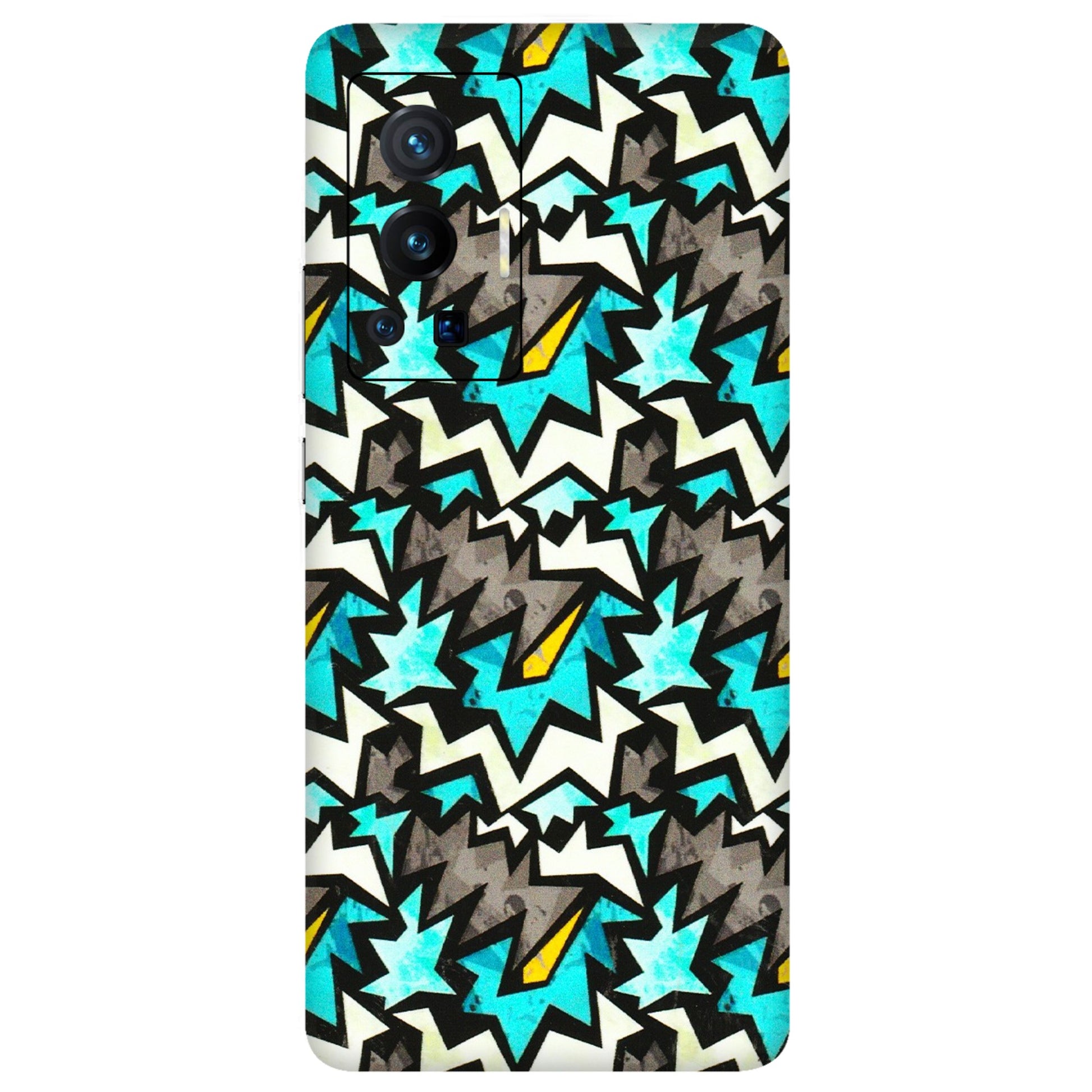 VIVO Z/V/X/T/U/S Series Phone Skins (All Models) - Funky Zig Zag - 3D Embossed Finish (L-223) Vivo X70 Pro (5G)