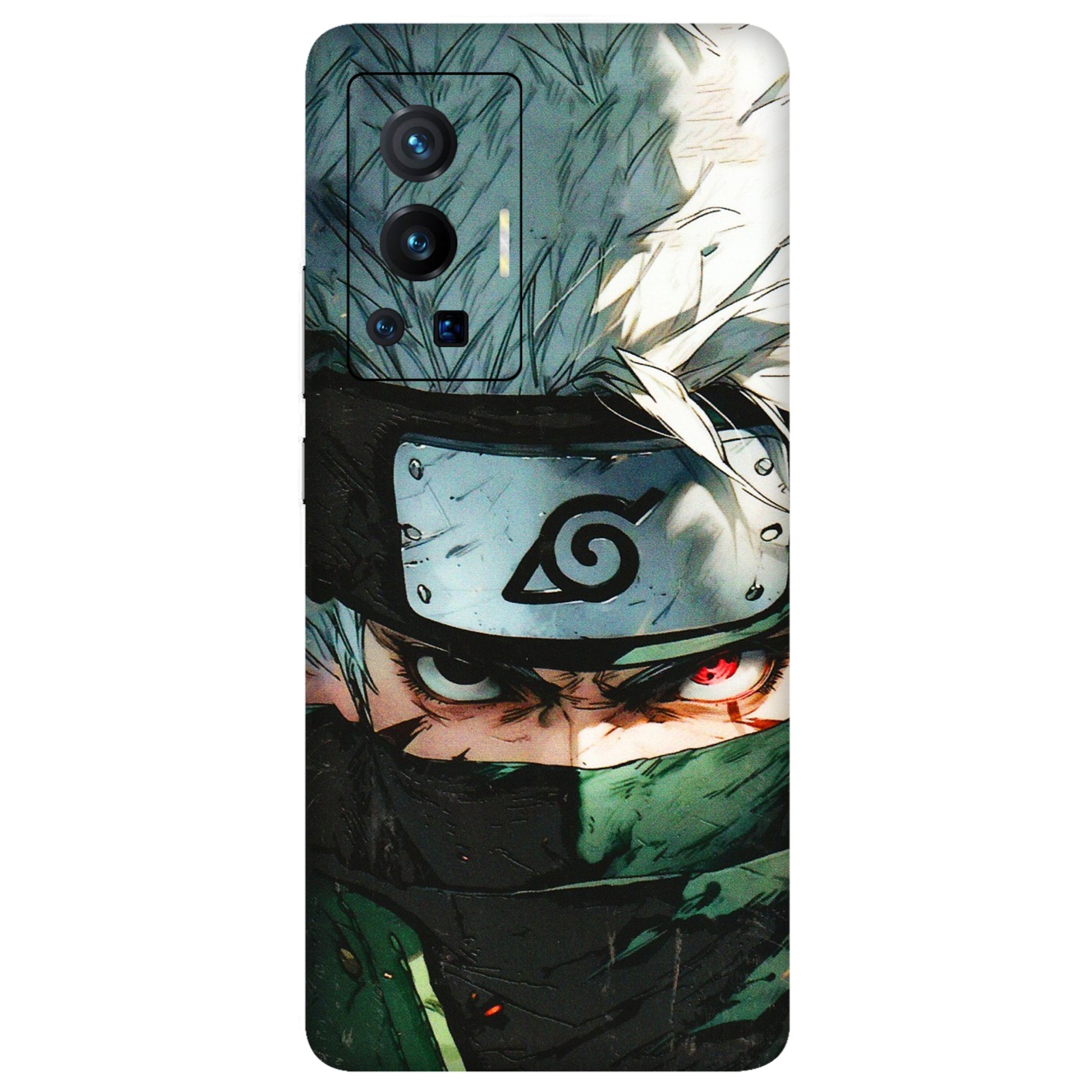 VIVO Z/V/X/T/U/S Series Phone Skins (All Models) - Kakashi Red Eye Focus - 3D Embossed Finish (L-227) Vivo X70 Pro (5G)