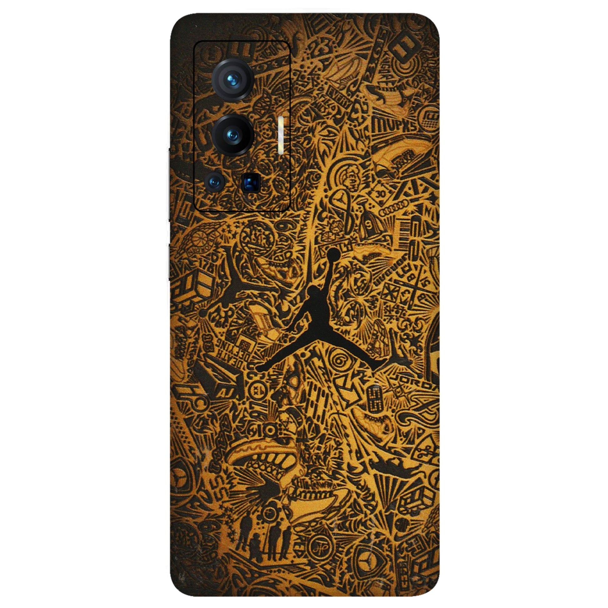 VIVO Z/V/X/T/U/S Series Phone Skins (All Models) - Premium Gold Basketball Player - 3D Embossed Finish (L-236) Vivo X70 Pro (5G)